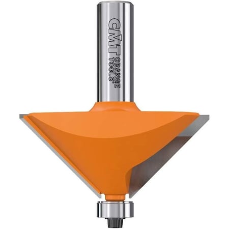 Cmt Chamfer Router Bit 1/2" Shank, 2-9/16" Cutting Diameter, 1" Cutting Length, 45 Degree Cutting Angle 836.950.11